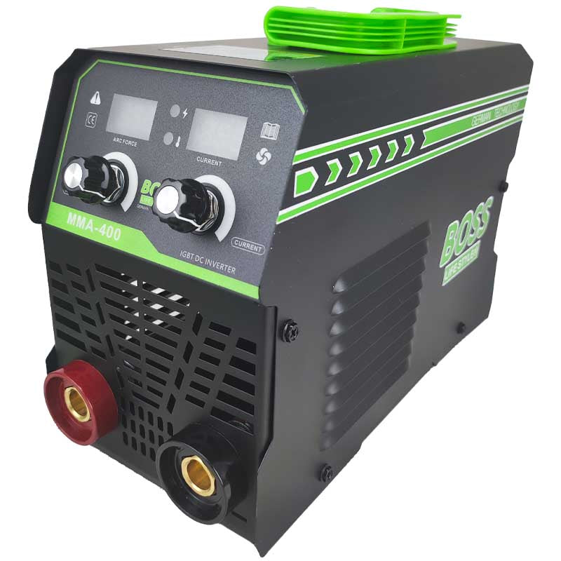 BOSS MMA-400 DC Inverter Welding Machine with Arc Force & Current Control, German Technology, 220V Input, Digital Display, Lightweight with Case
