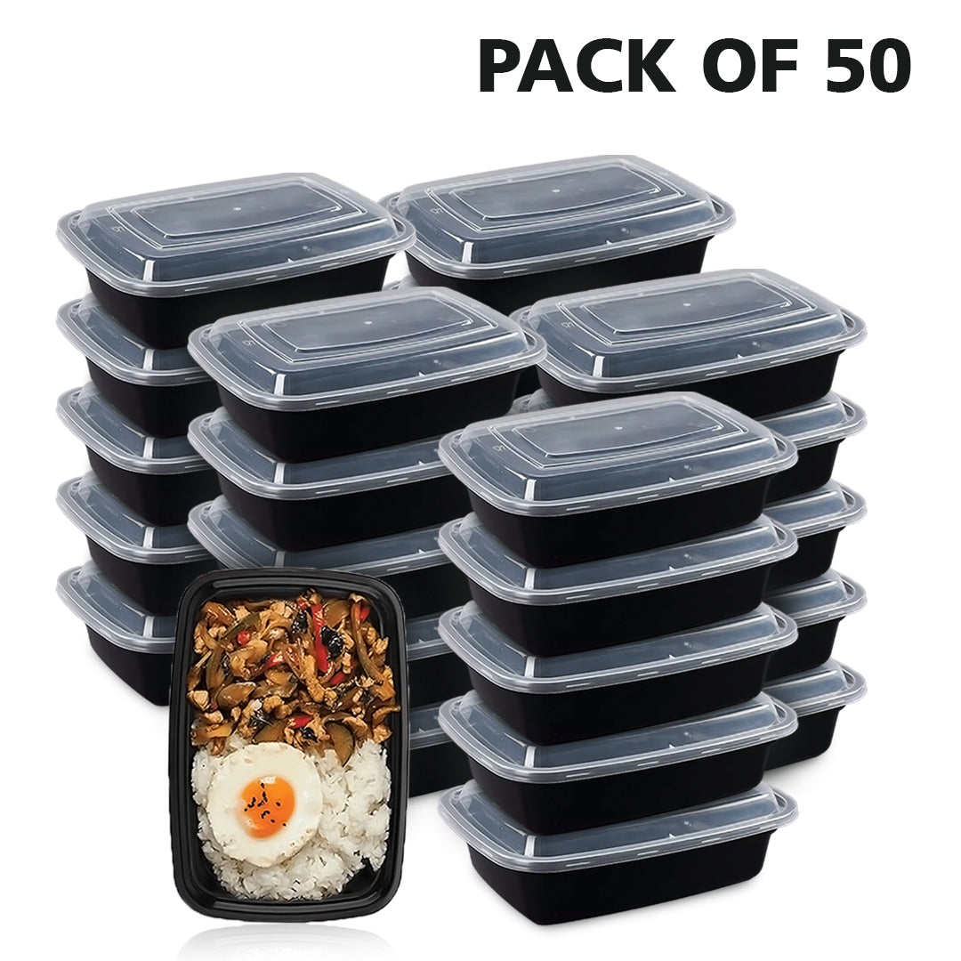 Microwave Safe Plastic Food Storage Container with Lid – 22 x 15 x 5 cm