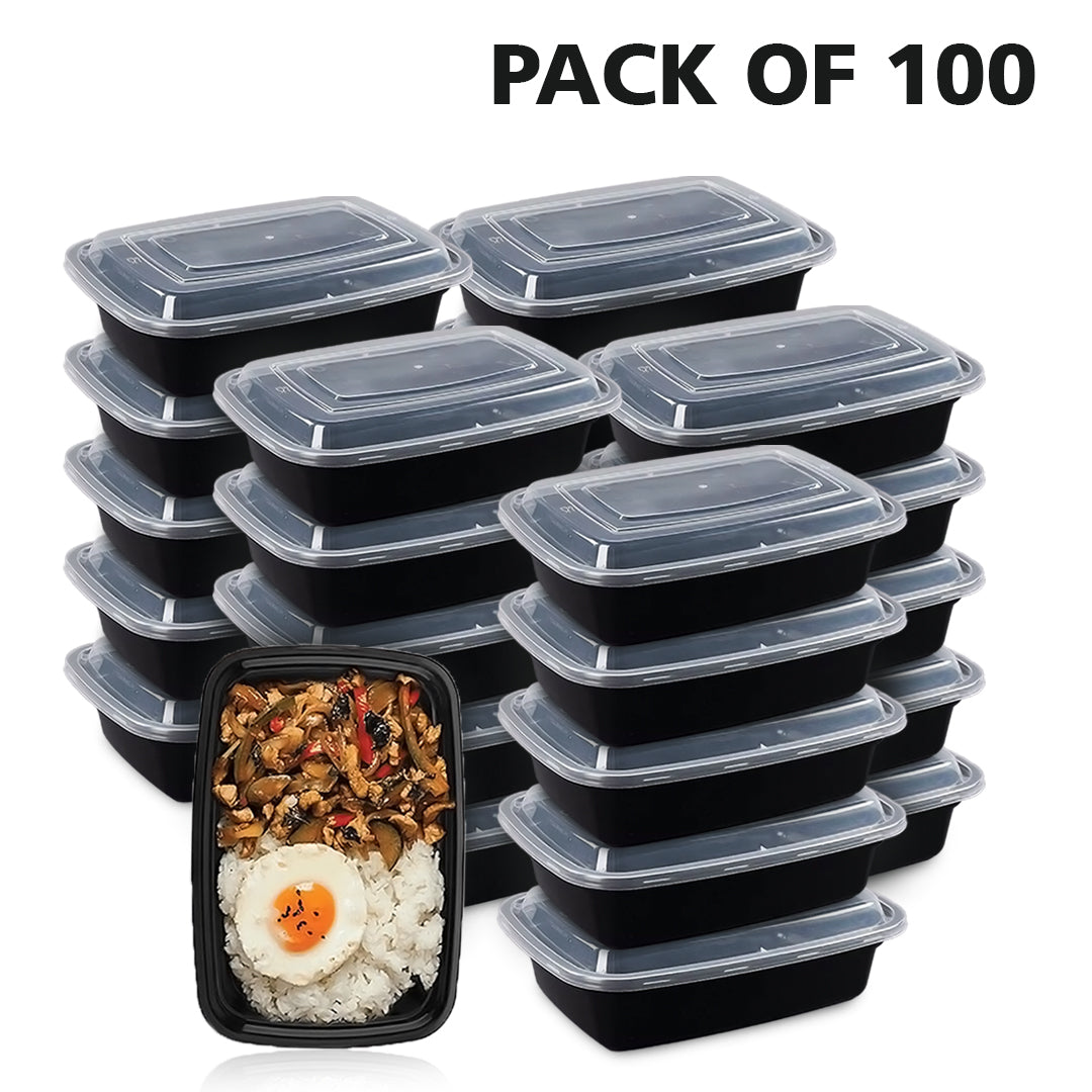 Microwave Safe Plastic Food Storage Container with Lid – 22 x 15 x 5 cm