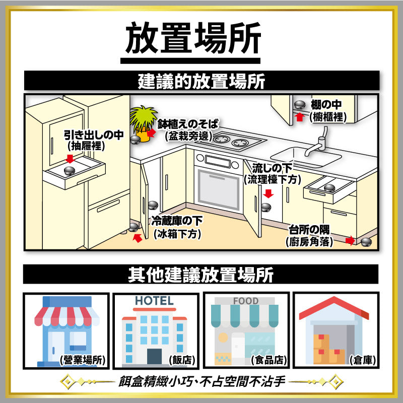 Japanese Black Cap Cockroach Killer Trap & Exterminator - Set of 18 Pcs