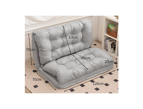 3 in 1 Cozy Foldable Recliner Sofa Chair Bed with Multipurpose Design - 120 cm Width