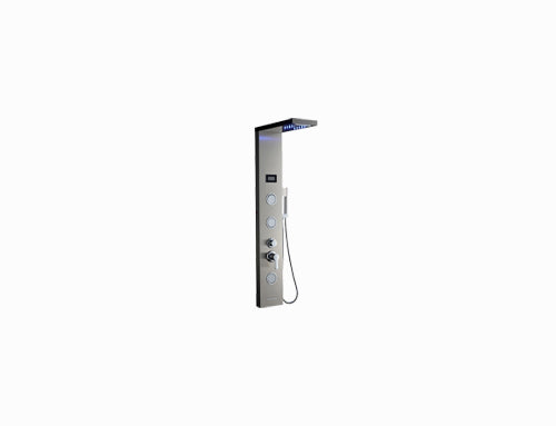 Deluxe Rainfall Shower Panel with 5 Water Modes, Stainless Steel Body, Thermostatic Control & Digital Temperature Display