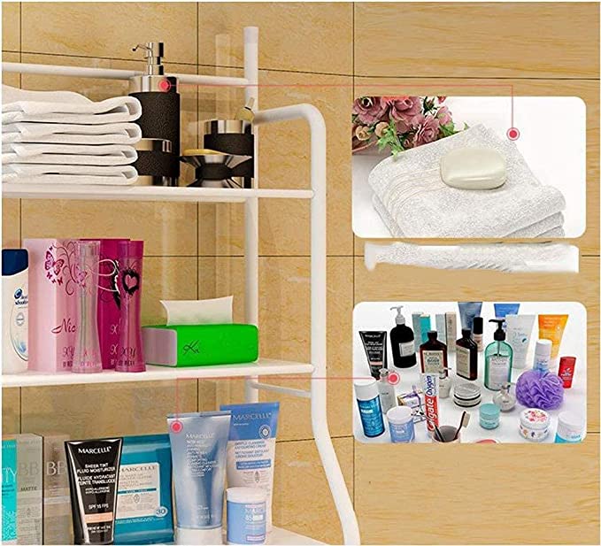 3 Layer Metal Washing Machine Shelf Rack for Storage & Organizing