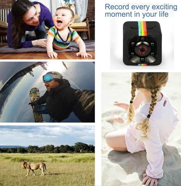 Portable Mini High Definition Spy Camera with Night Vision and Automatic Motion Sensor