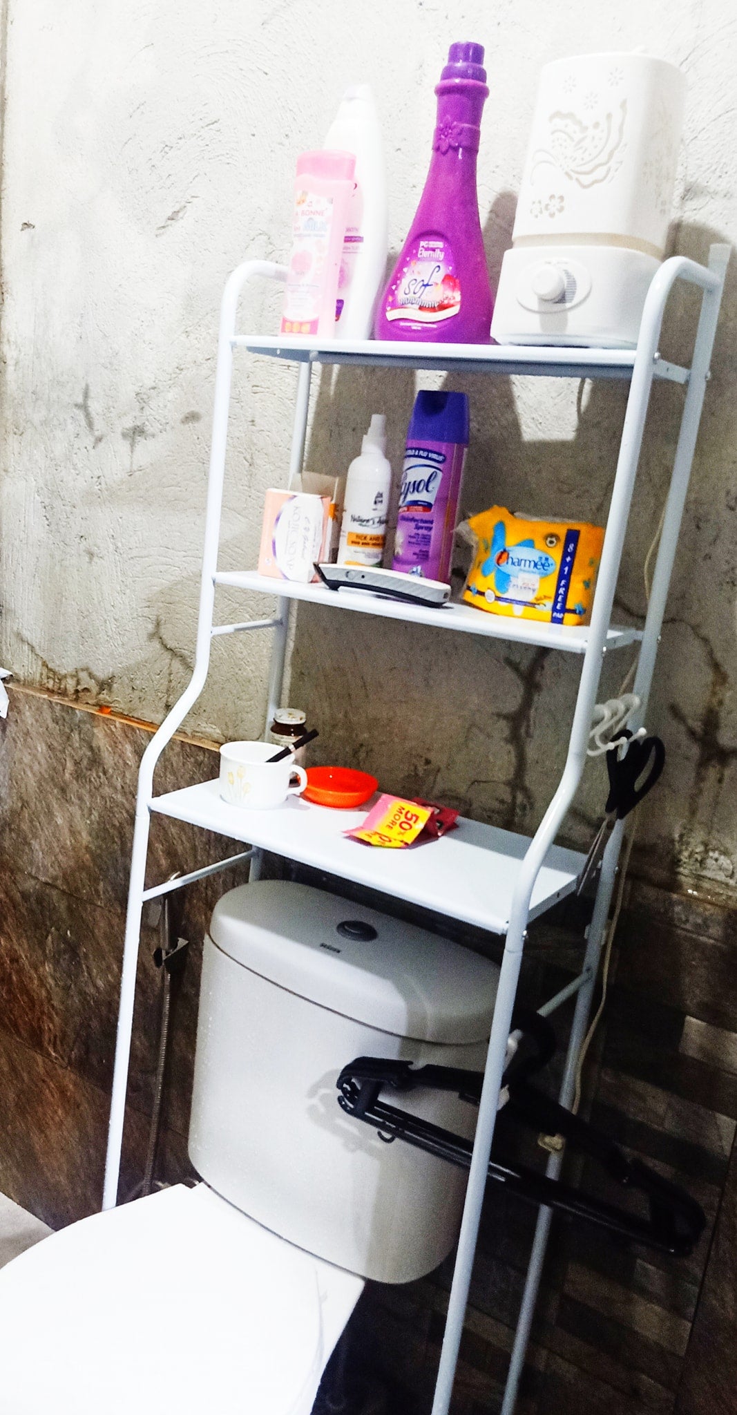 3 Level Shelf for Bathroom Essentials made with Steel and more Storage Organization