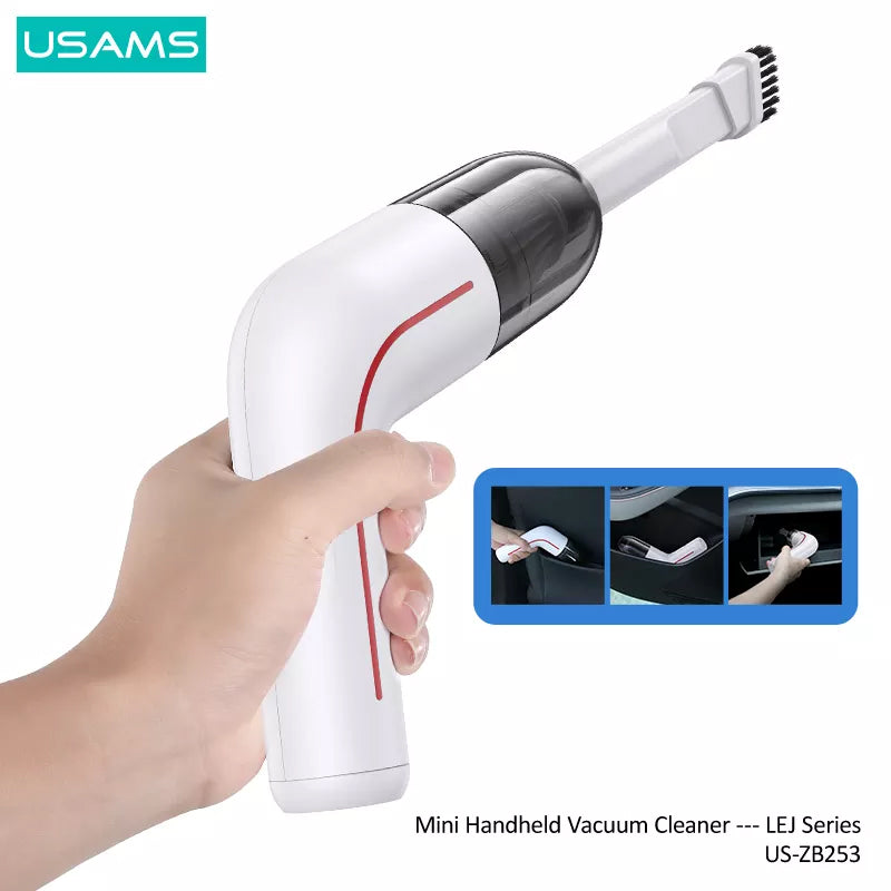USAMS Portable Mini Cordless Handheld Vacuum Cleaner for Car and Home - 65W