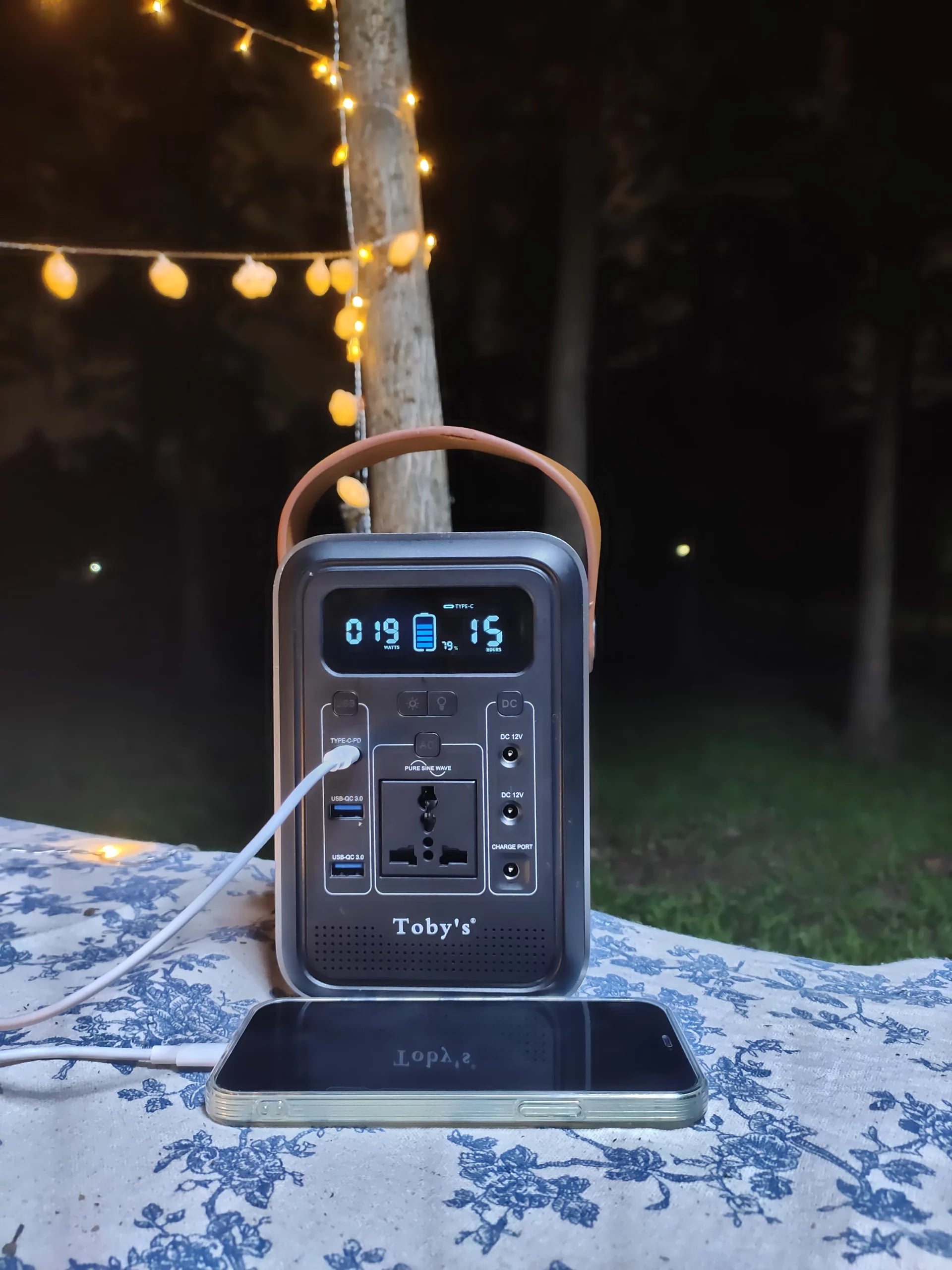 Toby's Portable Power Station with Fast Charging, Car Jump Starter, and Multiple Charging Options - 47000mAH capacity