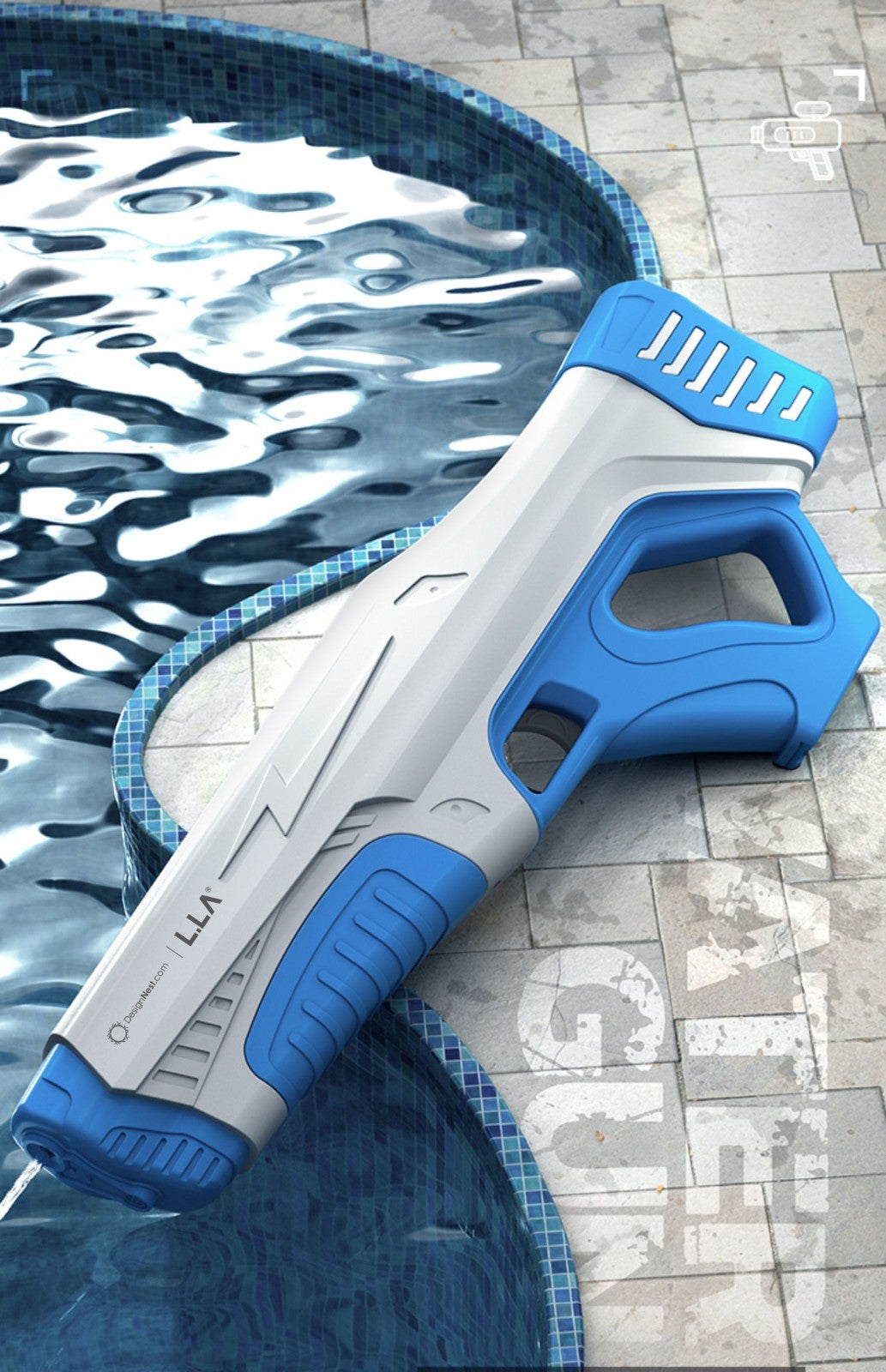Automatic High Power Electric Rechargeable Long Range Water Gun - 10m