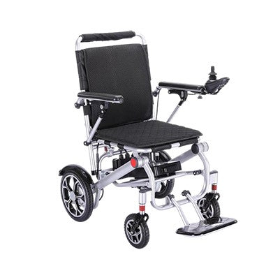 17.5kg Lightweight Folding Electric Wheelchair with Dual Motor, Compact - 130kg Load Capacity