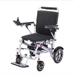 17.5kg Lightweight Folding Electric Wheelchair with Dual Motor, Compact - 130kg Load Capacity