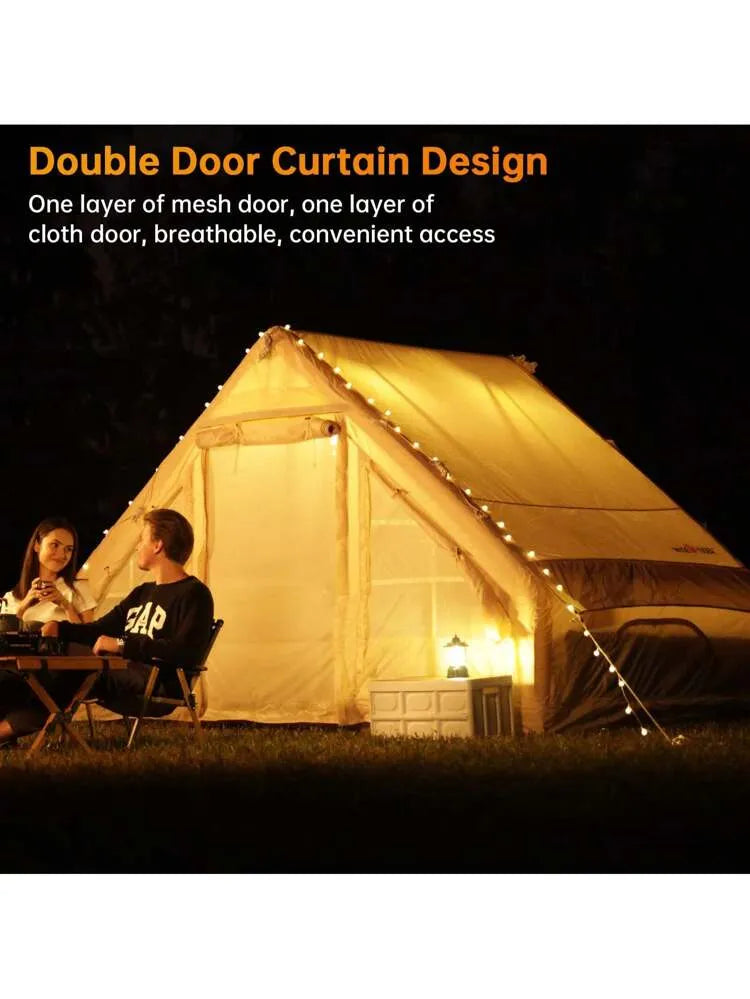 Inflatable Waterproof Outdoor Portable Camping Tent - 2 x 3 Meter & 4 Person Capacity