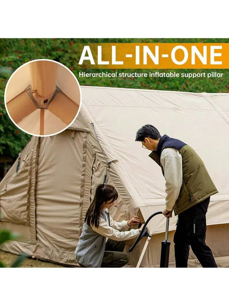 Inflatable Waterproof Outdoor Portable Camping Tent - 2 x 3 Meter & 4 Person Capacity