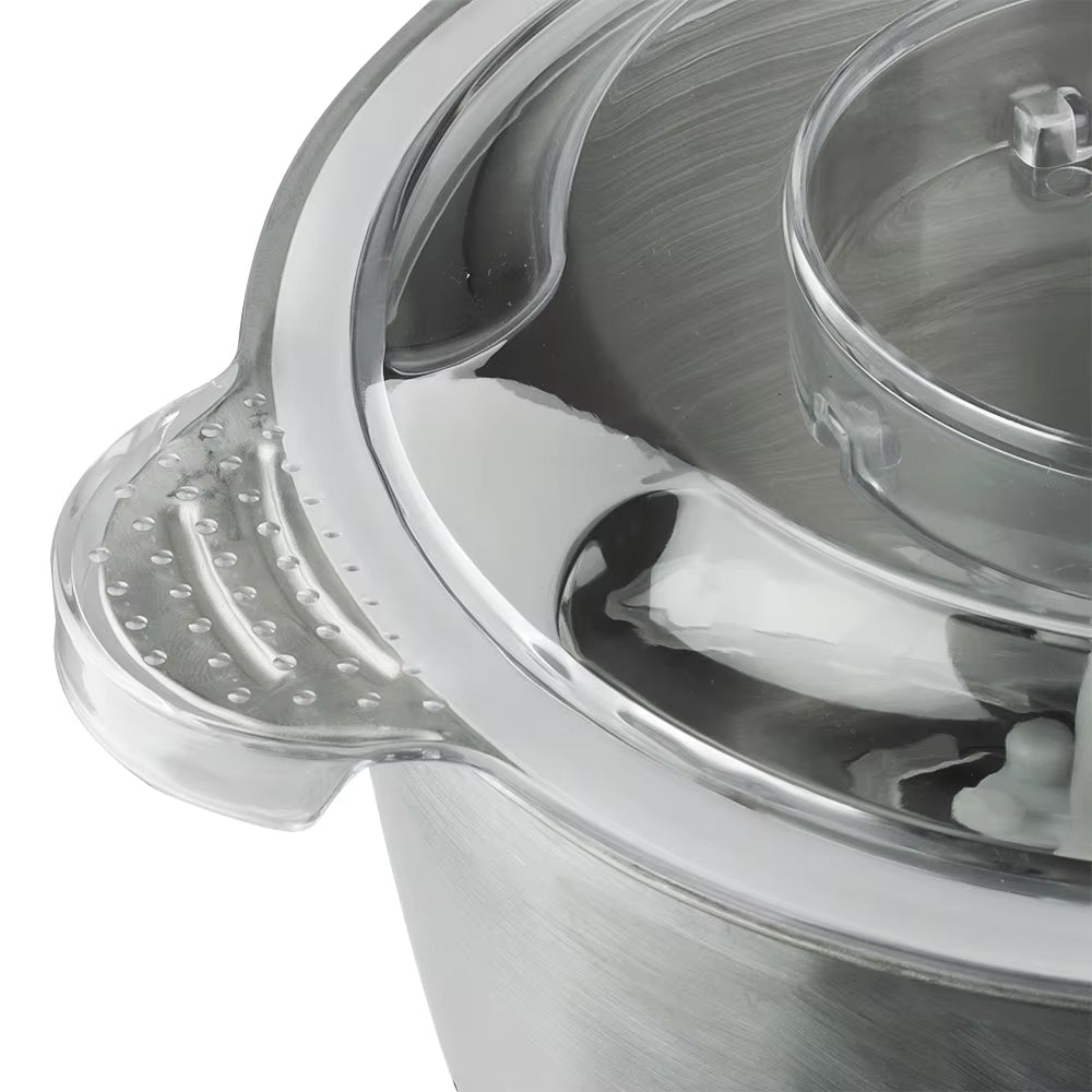 RAF 3L Electric Dual Speed Food Processor with Stainless Steel Bowl, 4 Sharp Spiral Blades - 1000W