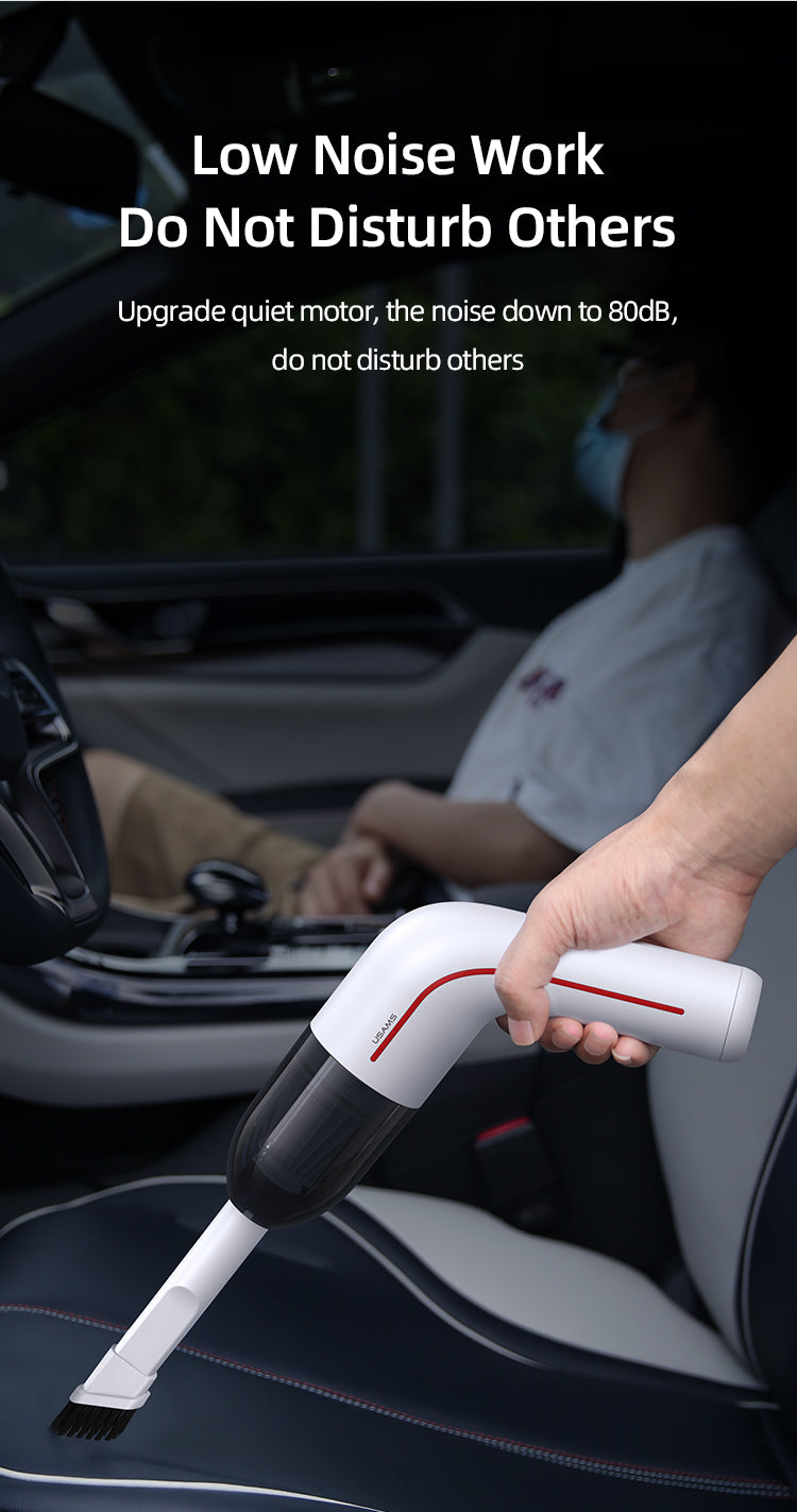 USAMS Portable Mini Cordless Handheld Vacuum Cleaner for Car and Home - 65W