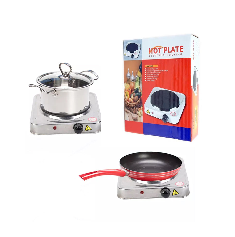 Portable Steel Hot Plate Cooking Stove with Auto Safety Shut Down, Overheating Protection, High Qual