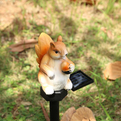 Decorative Squirrel Solar Garden Light for Garden & Patio