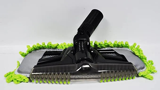 2-in-1 Floor Vacuum Mop Fibre Cleaning Brush Accessory with Strong Water Absorption and Quick Drying