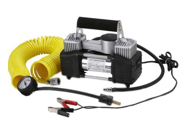 Portable Electric 12V Air Pump Compressor - 2 Cylinder 12V DC Powered & High Speed