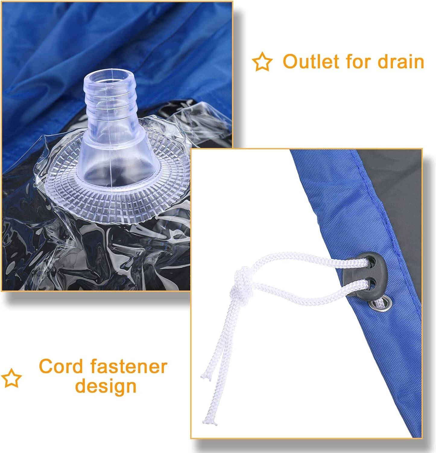 Waterproof Air Conditioner Cleaning Cover with Drain Outlet for AC Washing, Maintenance & Servicing