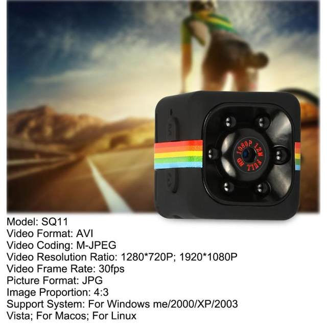 Portable Mini High Definition Spy Camera with Night Vision and Automatic Motion Sensor