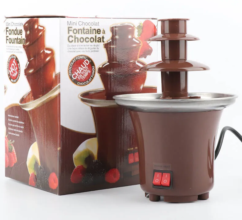 Mini Portable Hot Chocolate Fountain Machine for Home and Parties