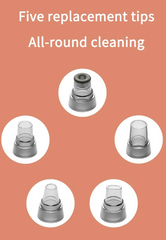 Mini Automatic Blackhead Acne Pore Suction Remover & Skin Cleanser with 3 Suction Modes and 5 Multif