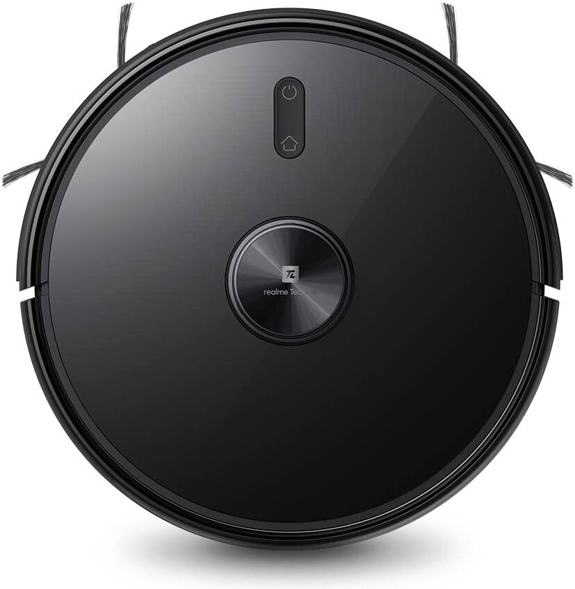 Realme Techlife 2-in-1 Rechargeable Robot Vacuum Cleaner with 5200mAh Battery, Vacuum & Mop with Lidar Smart Mapping & 38 Sensors