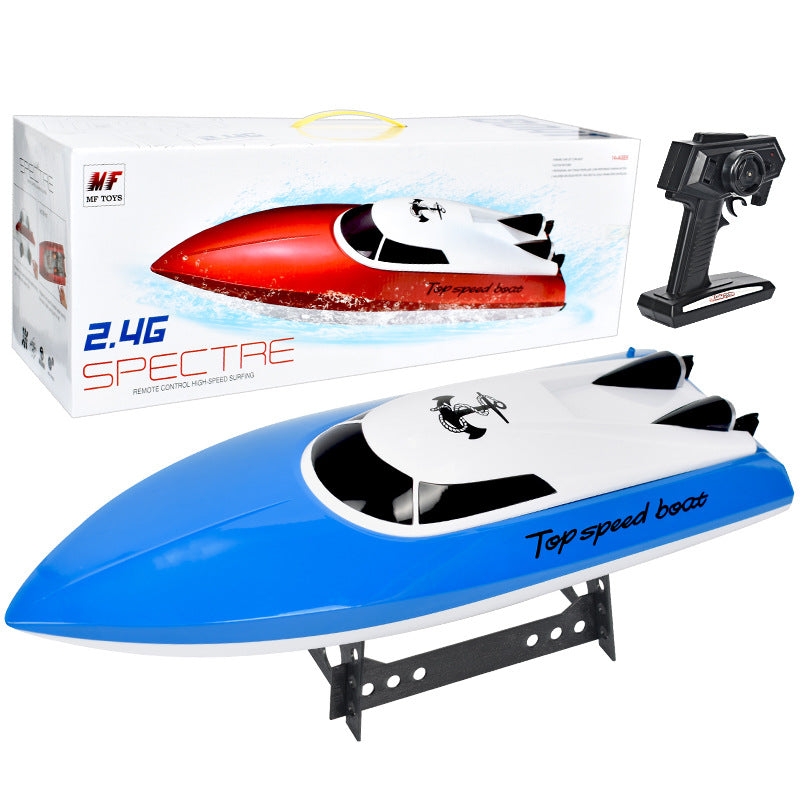 High-Speed Remote-Controlled Racing Toy Boat with 2.4GHz Radio Remote Control & Rechargeable Battery - 1500 mAh Battery & 25 KM/H Speed