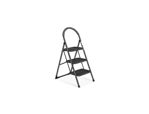 Multi Step Folding Ladder with Extra-Wide Anti-Slip Steps & Space Saving Design