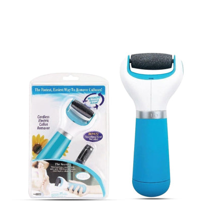 Electric Foot Callus Remover with 360° Rotating Roller, USB Rechargeable & Battery Operated with Washable Head for Cracked Heels, Hard Skin & Corn Removal