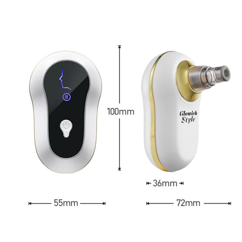 Mini Automatic Blackhead Acne Pore Suction Remover & Skin Cleanser with 3 Suction Modes and 5 Multif