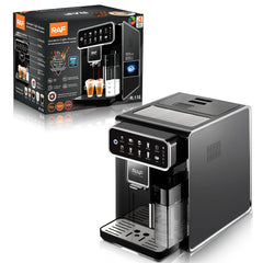 RAF 1.5L Fully Automatic Coffee Machine with Steam Milk Frother and Latte Art DIY - 1350W