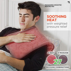 Massaging Heating Weighted Pad for Targeted Muscle and Joint Relief