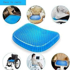 Egg Silicone Honeycomb Seat Cushion with Breathable Cover for Office, Car, Wheelchair & Home Use