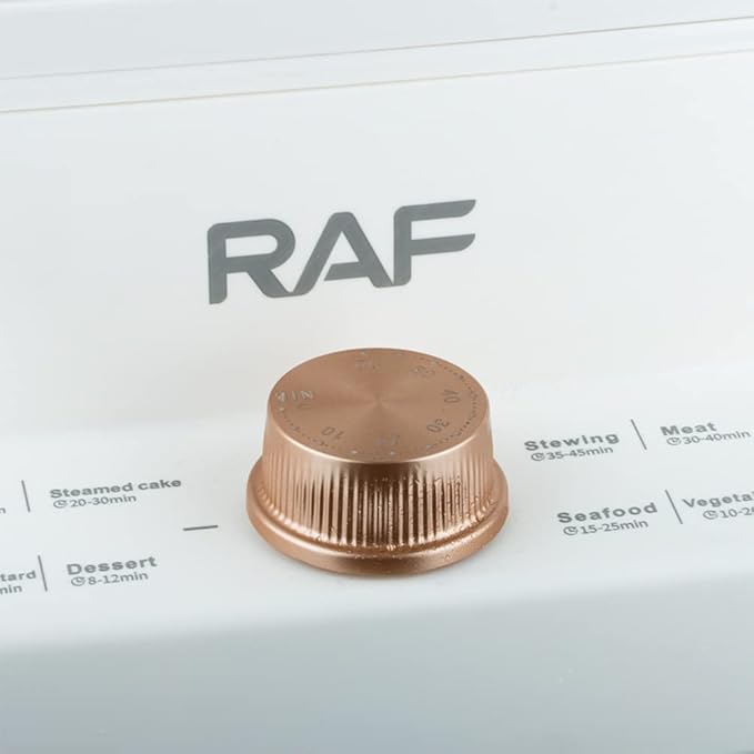 RAF 1200W 3-Tier Electric Food Steamer with 12L Capacity & Rapid Steam Release