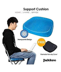 Egg Silicone Honeycomb Seat Cushion with Breathable Cover for Office, Car, Wheelchair & Home Use