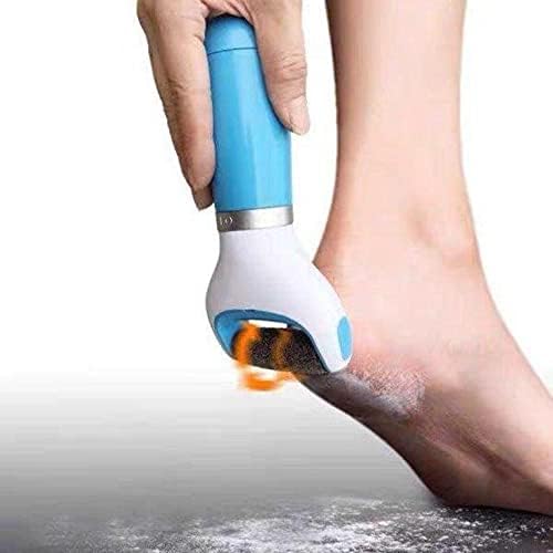 Electric Foot Callus Remover with 360° Rotating Roller, USB Rechargeable & Battery Operated with Washable Head for Cracked Heels, Hard Skin & Corn Removal