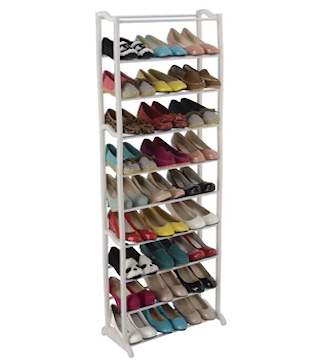 10 Layer Portable Foldable High Quality Shoe Storage Rack for 30 Pairs