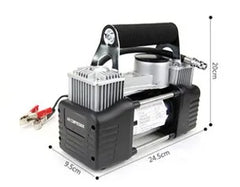 Portable Electric 12V Air Pump Compressor - 2 Cylinder 12V DC Powered & High Speed