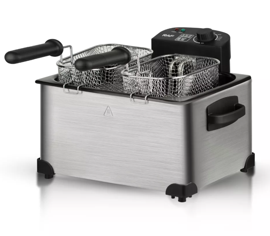 RAF 5L High Power Deep Fryer with Heat-Resistant Handles & Adjustable Temperature Control