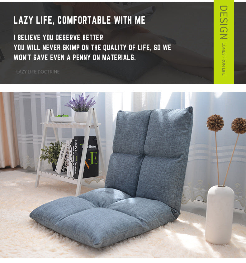 Multifunctional Foldable Lazy Sofa Recliner Cushion Chair with 8-Grid Design - Ideal for Gaming, Reading, Meditation & Lounging – 90 x 45 x 7 cm