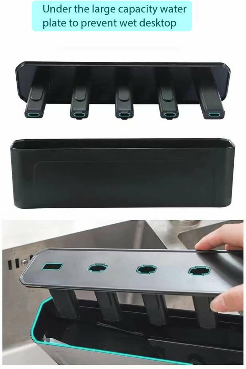 4-in-1 Multi-Brush Kitchen Cleaning Kit with Detachable Handle & Drainage Design