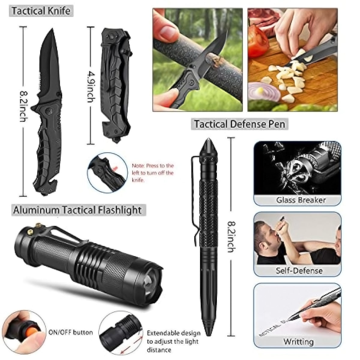 100-in-1 Tactical Emergency First Aid & Survival Kit with Storage Bag for Outdoor, Camping & Travel