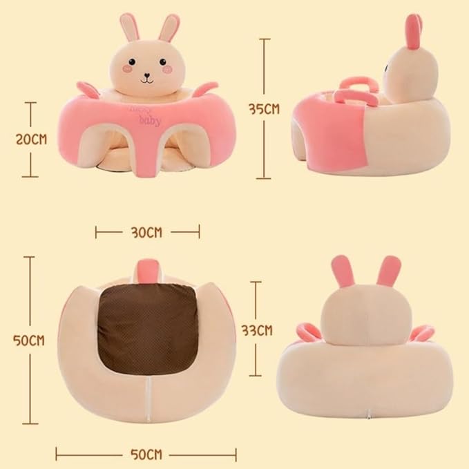 Baby Sitting Non-Slip Plush Memory Foam Practice Chair Sofa with Fall Prevention & High Back Support