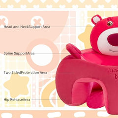 Baby Sitting Non-Slip Plush Memory Foam Practice Chair Sofa with Fall Prevention & High Back Support