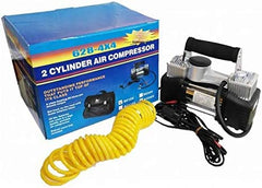 Portable Electric 12V Air Pump Compressor - 2 Cylinder 12V DC Powered & High Speed