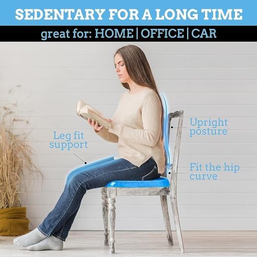 Egg Silicone Honeycomb Seat Cushion with Breathable Cover for Office, Car, Wheelchair & Home Use