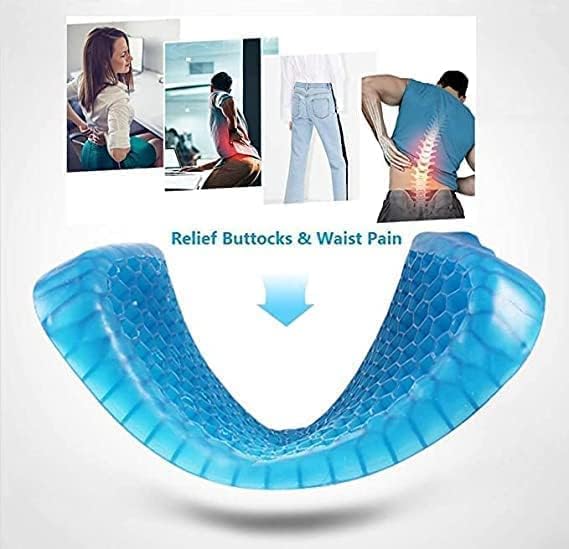 Egg Silicone Honeycomb Seat Cushion with Breathable Cover for Office, Car, Wheelchair & Home Use