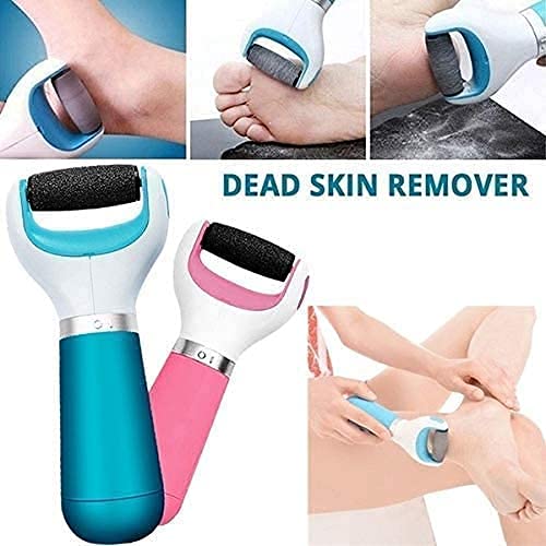 Electric Foot Callus Remover with 360° Rotating Roller, USB Rechargeable & Battery Operated with Washable Head for Cracked Heels, Hard Skin & Corn Removal