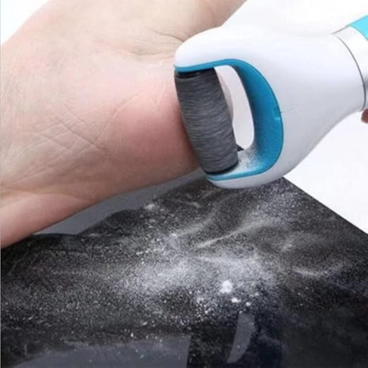 Electric Foot Callus Remover with 360° Rotating Roller, USB Rechargeable & Battery Operated with Washable Head for Cracked Heels, Hard Skin & Corn Removal